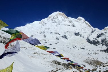 Annapurna South - 7.219 m (23.684 ft), Annapurna Massif, Himalayalar, Nepal 
