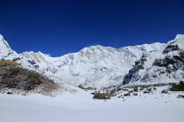 Annapurna I Main 8.091 m (26.545 ft), Annapurna Massif, Himalayalar, Nepal 