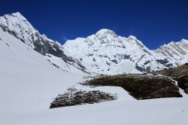 Annapurna South - 7.219 m (23.684 ft), Annapurna Massif, Himalayalar, Nepal 