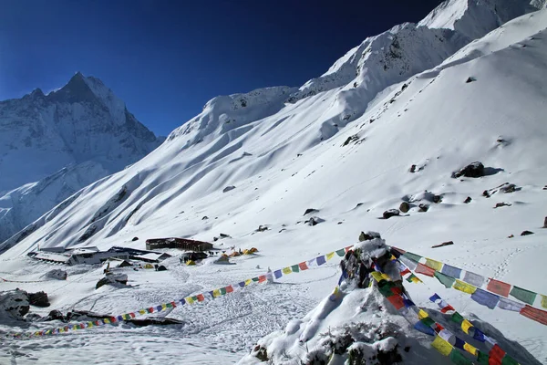 Annapurna Merkez Kampı - 4.130 metre, Annapurna Massif, Himalayalar, Nepal 