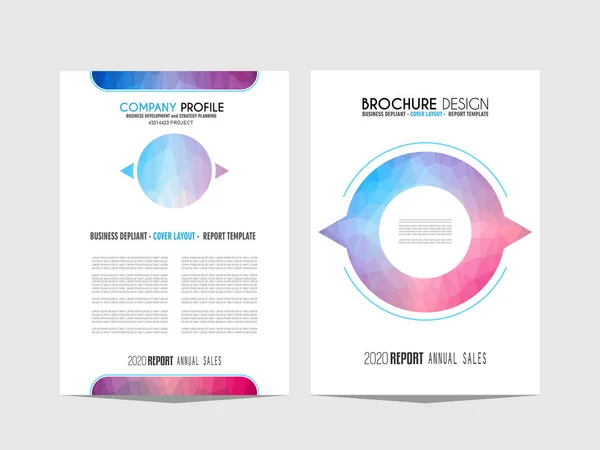 Brožura Šablona Flyer Design Pro Obchodní Účely Elegantní Vzhled Prostorem — Stockový vektor