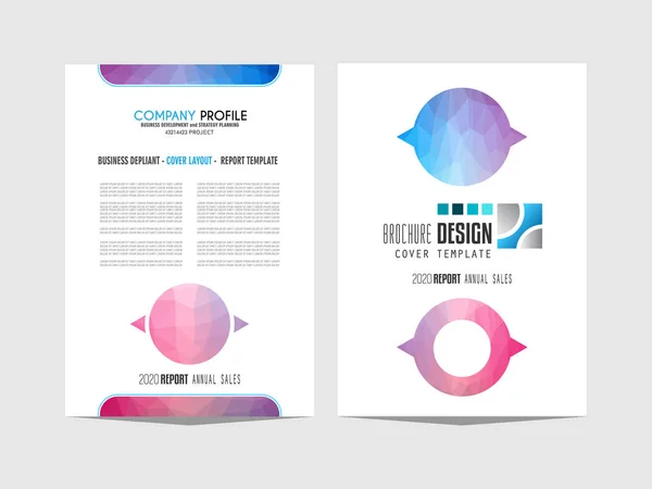 Brochure Template Flyer Design Voor Zakelijke Doeleinden Elegante Lay Out — Stockvector