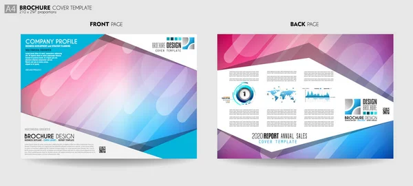 Brochure Template Flyer Design Depliant Cover Business Purposes Elegant Layout — Stock Vector