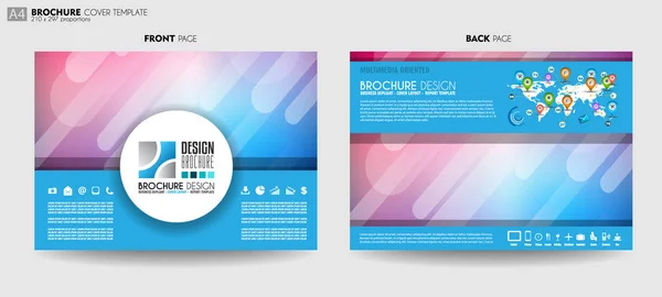 Brochure Template Flyer Design Depliant Cover Business Purposes Elegant Layout — Stock Vector