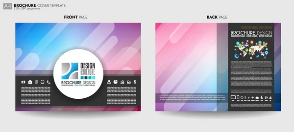 Brochure Template Flyer Design Depliant Cover Business Purposes Elegant Layout — Stock Vector