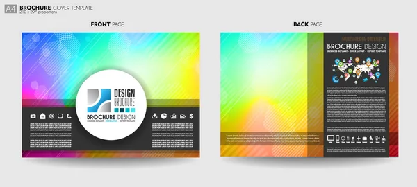 Brochure Template Flyer Design Depliant Cover Business Purposes Elegant Layout — Stock Vector