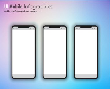 Düz stil tasarımı ile tam bir sonraki nesil aygıt aile. Tam düzen.