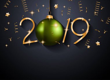  Mevsimlik el ilanları ve tebrik kartları veya Noel temalı davetler için mutlu yeni yıl arka plan