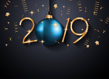  Mevsimlik el ilanları ve tebrik kartları veya Noel temalı davetler için mutlu yeni yıl arka plan