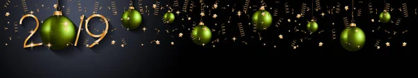 2019 Щасливий Новорічний Фон Ваших Сезонних Флаєрів Вітальних Листівок Або — стоковий вектор