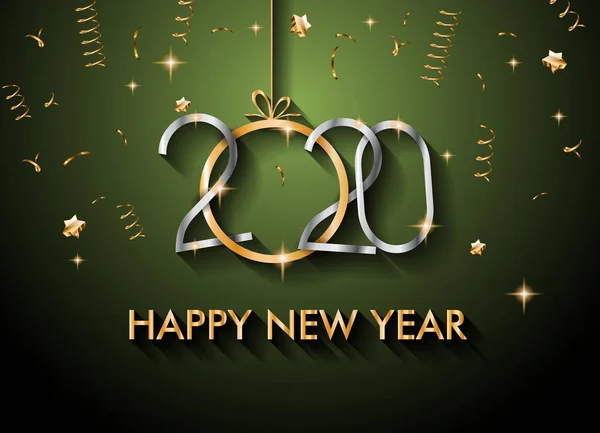 Fond Bonne Année 2020 Pour Vos Prospectus Saisonniers Vos Invitations — Image vectorielle