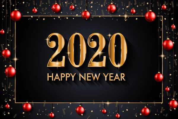 2020 Feliz Ano Novo Fundo Para Seu Cartão Folhetos Saudações Gráficos De Vetores