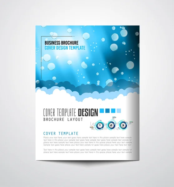 Brochure Template Flyer Design Depliant Cover Voor Zakelijke Doeleinden Elegante — Stockvector