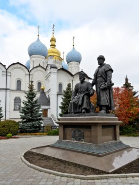 Kazan, Rusya - 8 Ekim 2014: Kazan Kremlin mimarı anıt