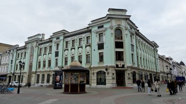 Kazan, Rusya - 8 Ekim 2014: Bauman sokak.