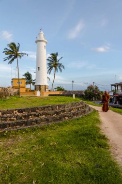 Galle, Sri Lanka - Galle deniz feneri. Şehir - Galle. Ülke - Sri Lanka. 8. Temmuz 2018. 06-08-2018 resmin çekildiği