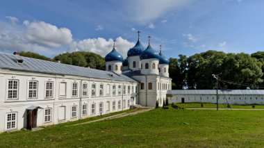 Velikiy Novgorod, Rusya Federasyonu - 1 Eylül 2015: Kutsal yüceltme katedral çapraz