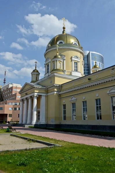 Ekaterinburg Ryssland Juni 2015 Heliga Trefaldighetskyrkan — Stockfoto