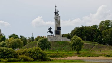 Velikiy Novgorod, Rusya Federasyonu - 1 Eylül 2015: Sovyet askerleri kurtarıcı Memorial'a