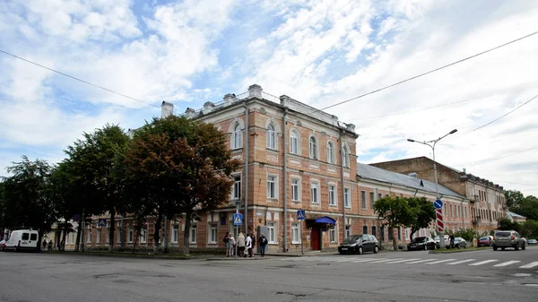 Velikiy Novgorod Rusia Septiembre 2015 Casa Del Comerciante —  Fotos de Stock