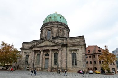 Nürnberg, Almanya - 15 Kasım 2014: St. Elisabeth Kilisesi