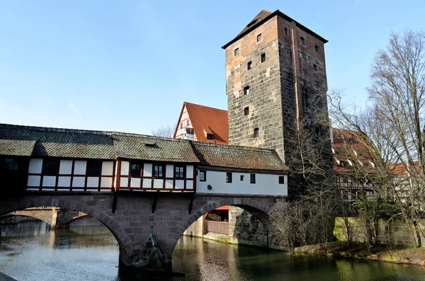 Nuremberg Alemania Febrero 2014 Max Bridge —  Fotos de Stock