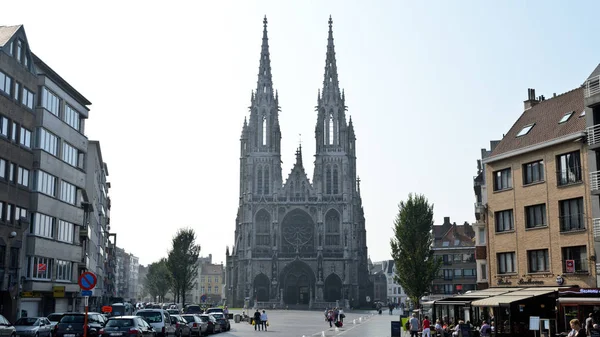 Ostend Belçika Eylül 2014 Kilise Aziz Peter Paul — Stok fotoğraf