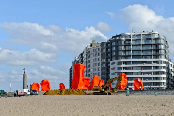 Ostende Bélgica Septiembre 2014 Embankment —  Fotos de Stock