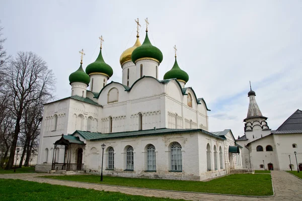 Suzdal Rússia Suzdal 2016 Catedral Transfiguração Nosso Senhor Mosteiro Santo — Fotografia de Stock
