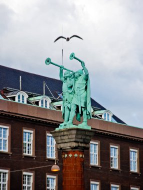 Copenhagen, Danimarka - 16 Haziran 2008: Lur üfleyiciler