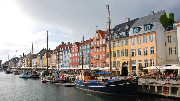 Copenhague Dinamarca Junio 2008 Nyhavn New Harbor — Foto de Stock