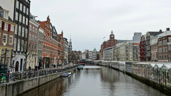 Amsterdam Paesi Bassi Gennaio 2014 Mercato Dei Fiori — Foto Stock