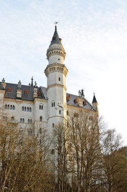 Schwangau, Almanya - 2 Şubat 2016: Neuschwanstein Şatosu