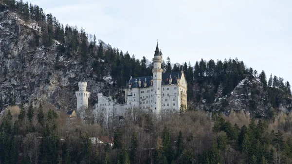 Schwangau Německo Února 2016 Zámek Neuschwanstein — Stock fotografie