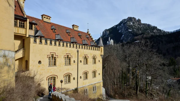 Schwangau Jerman Februari 2016 Facade Castle — Stok Foto