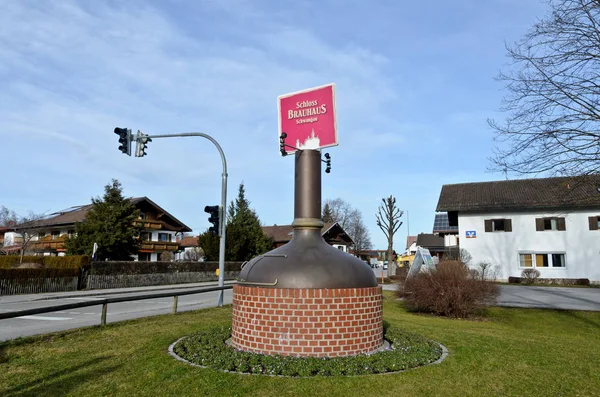 Хоеншвангау Німеччина Лютого 2016 Замок Пивоваріння — стокове фото