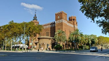 Barcelona, İspanya - 9 Eylül 2010: Castle üç ejderha