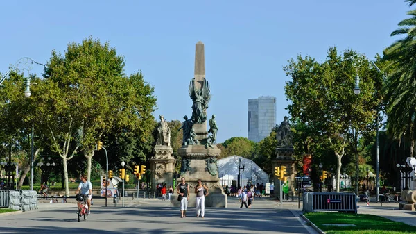 Barcelona Spain September 2010 Statue Francesc Rius Taulet — 스톡 사진