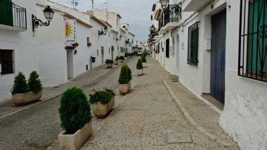 Altea, İspanya - 11 Eylül 2010: Şehir sokak