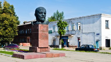 Kirzaç, Rusya - 2 Ağustos 2013: Lenin anıt