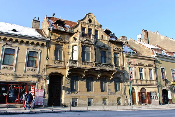 Brasov Rumunsko Ledna 2009 Street George Barishu — Stock fotografie