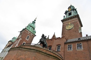 Krakow, Polonya - 4 Ocak 2013: Cathedral St. Stanislav ve Wenceslas