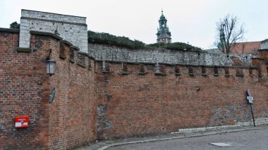Krakow, Polonya - 4 Ocak 2013: Wawel Kalesi