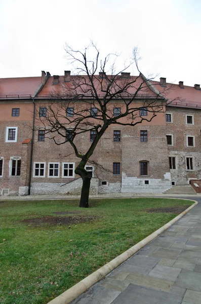 Krakow Polen Januari 2013 Wawel Kasteel — Stockfoto