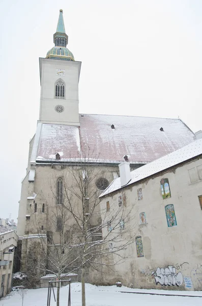 Bratislava Slovensko Ledna 2013 Katedrála Svatého Martina — Stock fotografie