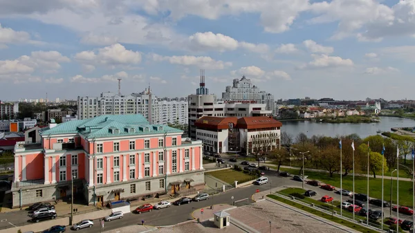 Minsk Bielorrusia Abril 2015 Vista Ciudad —  Fotos de Stock