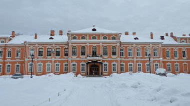 Saint Petersburg, Rusya - 23 Ocak 2019: Metropolitan Binası, Alexander Nevsky Monastery