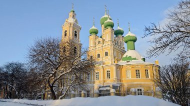 Saint Petersburg, Rusya - 23 Ocak 2019: Kutsal bakire duyuru Kilisesi