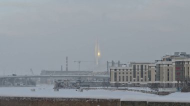 Saint Petersburg, Rusya - 23 Ocak 2019: Şehir manzaralı