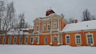 Saint Petersburg, Rusya - 23 Ocak 2019: Seminer bina, Alexander Nevsky Lavra